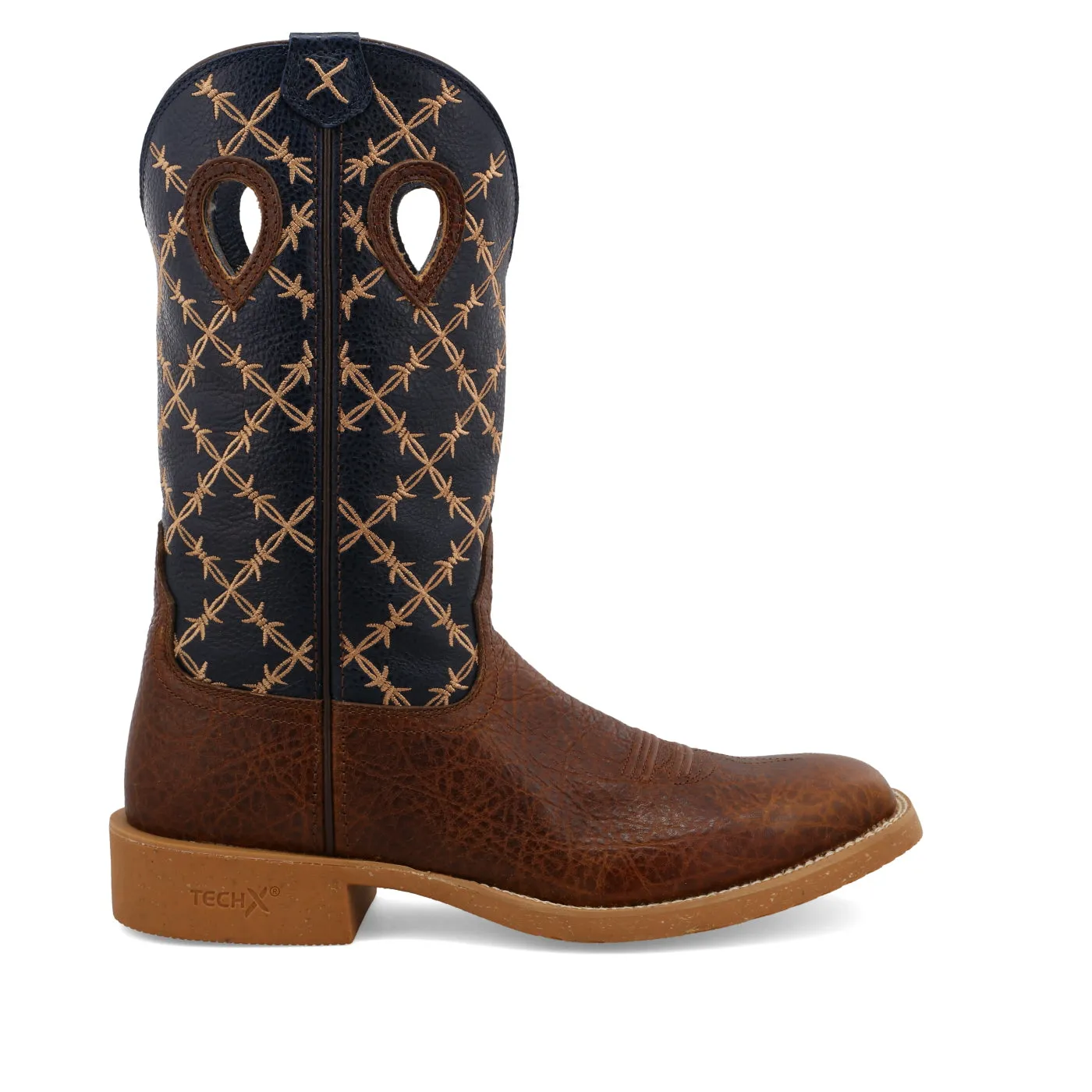 Twisted X Men's Tech X Rustic Brown and Navy Western Boot