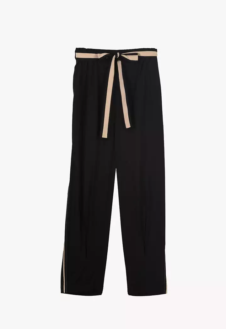 Two Tone Side Stripe Straight Leg Trouser