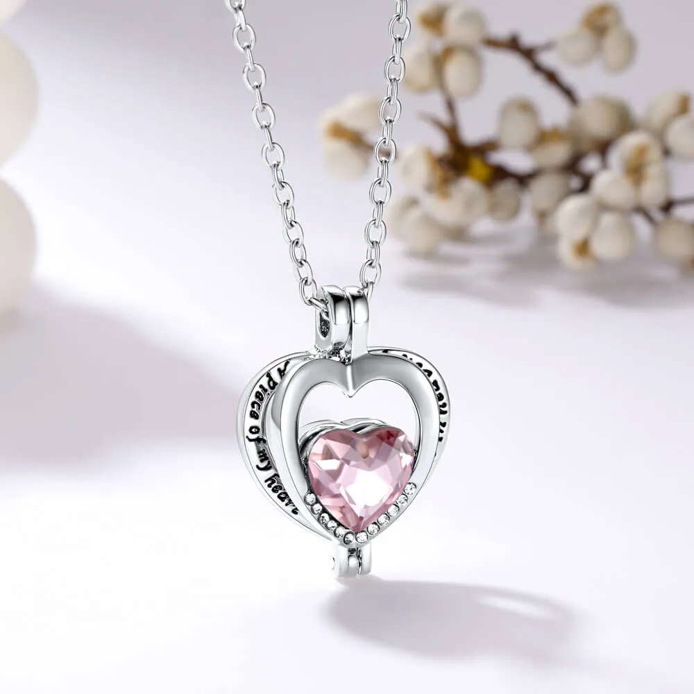 U7 Jewelry Cremation Urn Necklace for Ashes Urn Jewelry Stainless Steel Keepsake Memorial Pendant