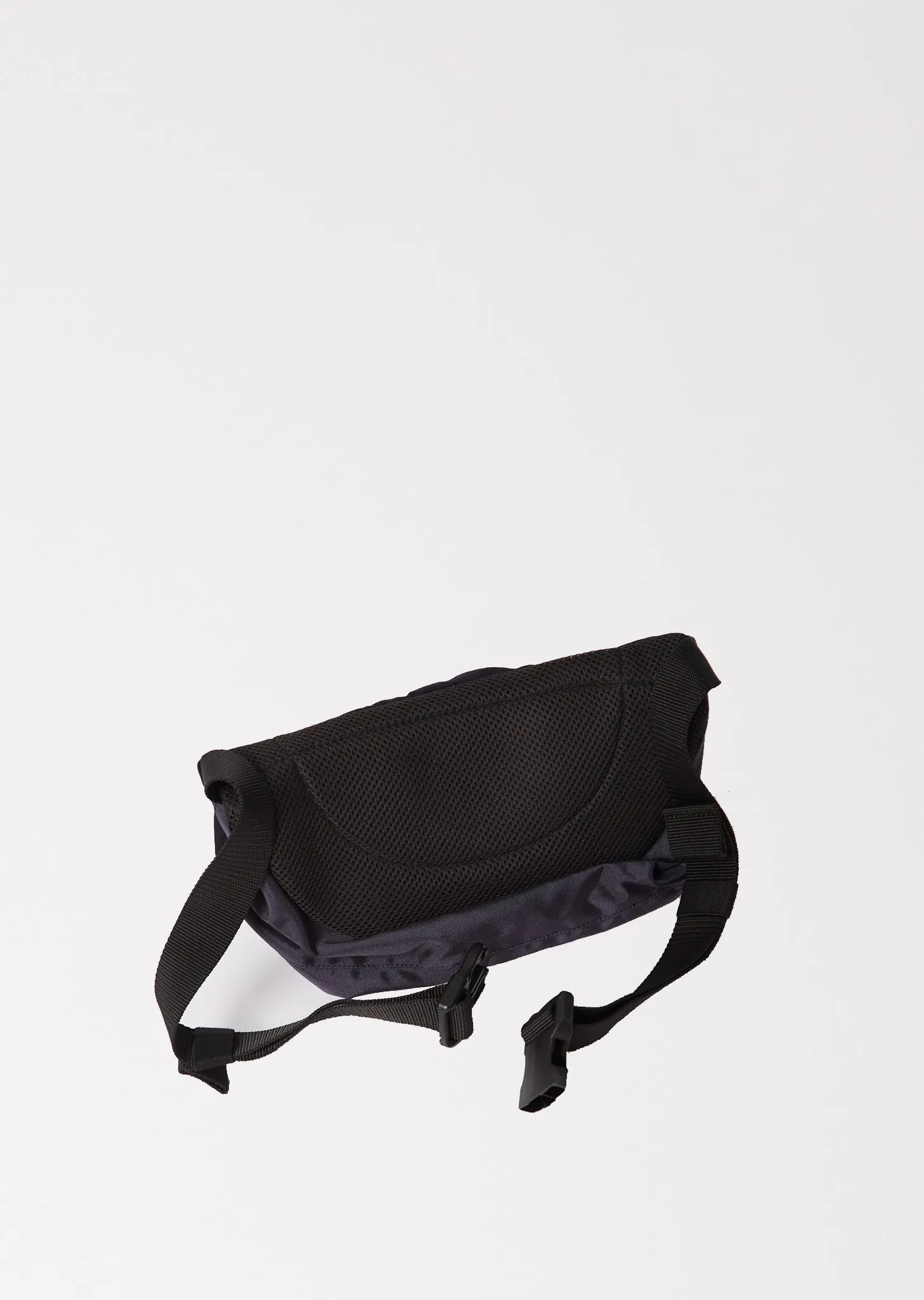 Unisex Indigo Nylon Satin Belt Bag