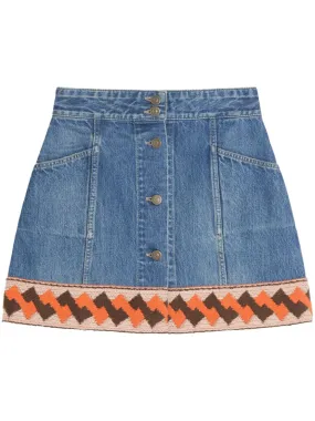 Valentino Denim Mini Skirt