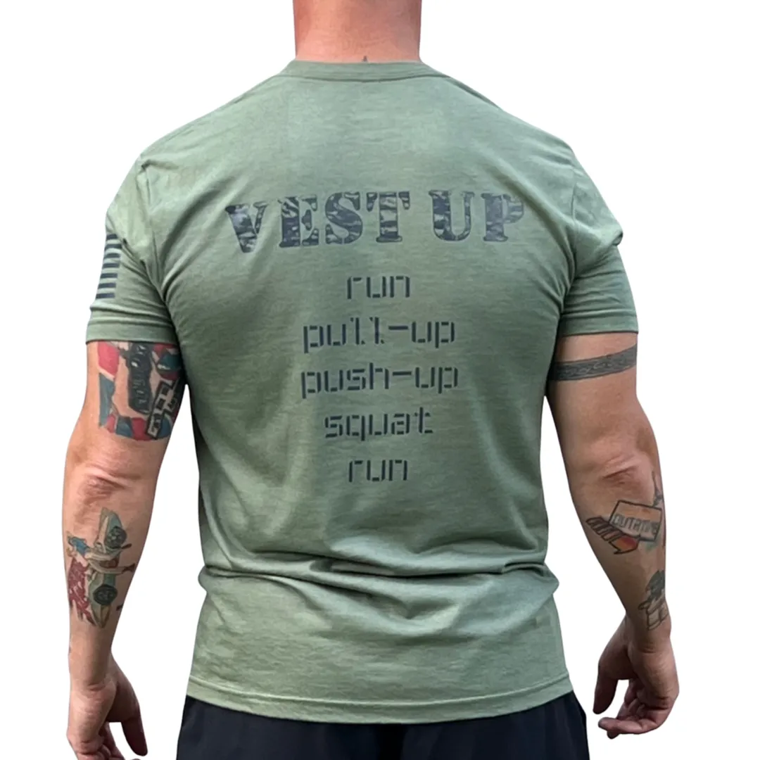 Vest Up Tee - Green