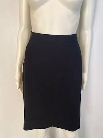 Vintage Chanel 98A, 1998 Fall black skirt suit FR 36