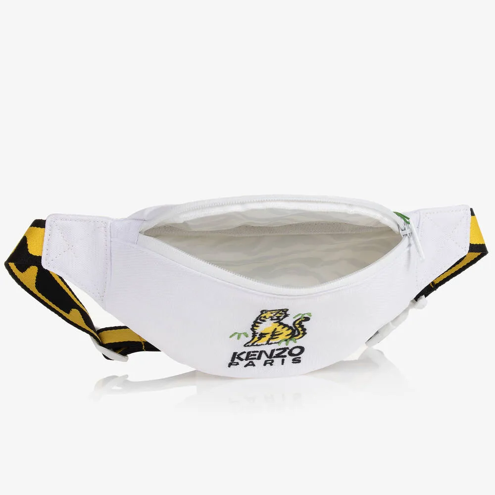 WHITE KOTORA TIGER BELT BAG (20C