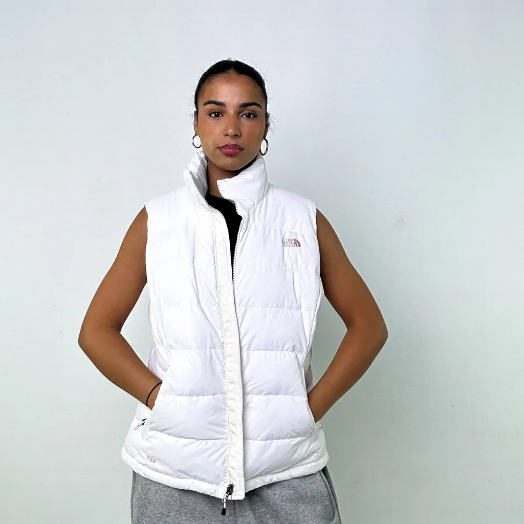 White y2ks The North Face 700 Series Puffer Jacket Coat Gilet (XL)