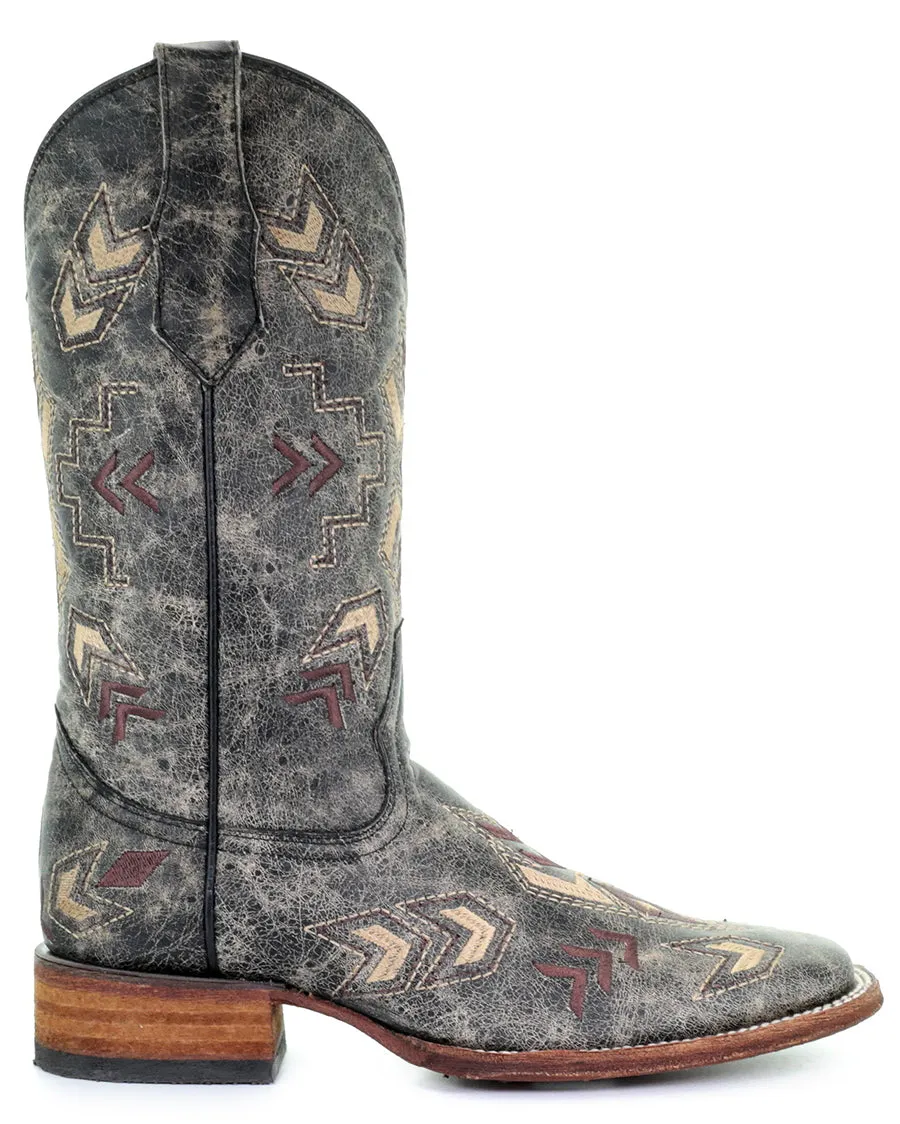 Women's Bone Arrowhead Western Boots