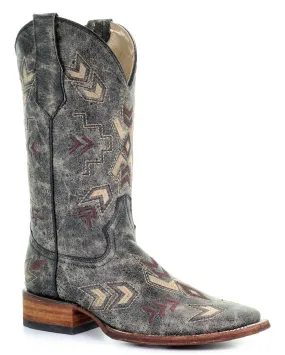 Women's Bone Arrowhead Western Boots