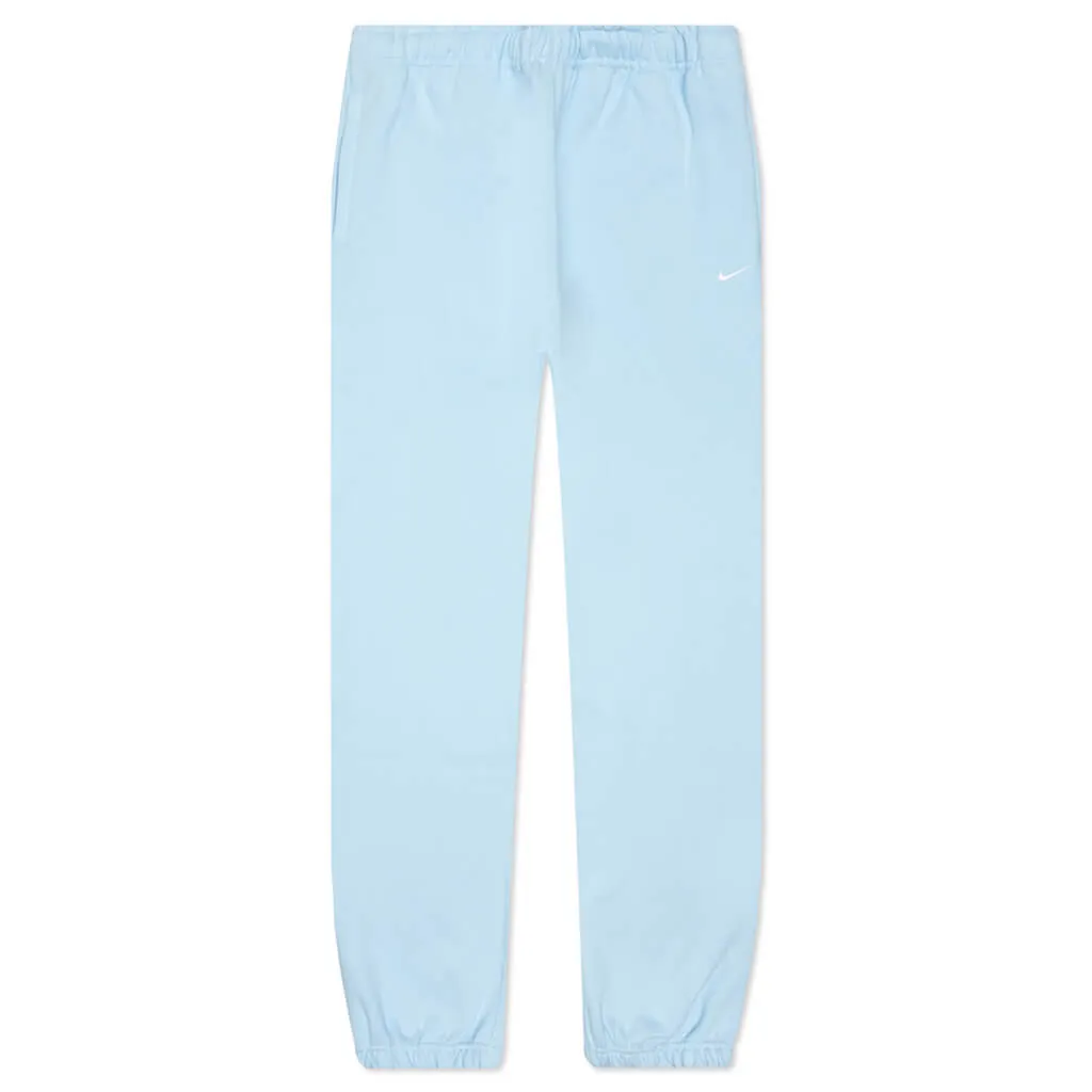 Women's Solo Swoosh Fleece Pants - Celestine Blue/White