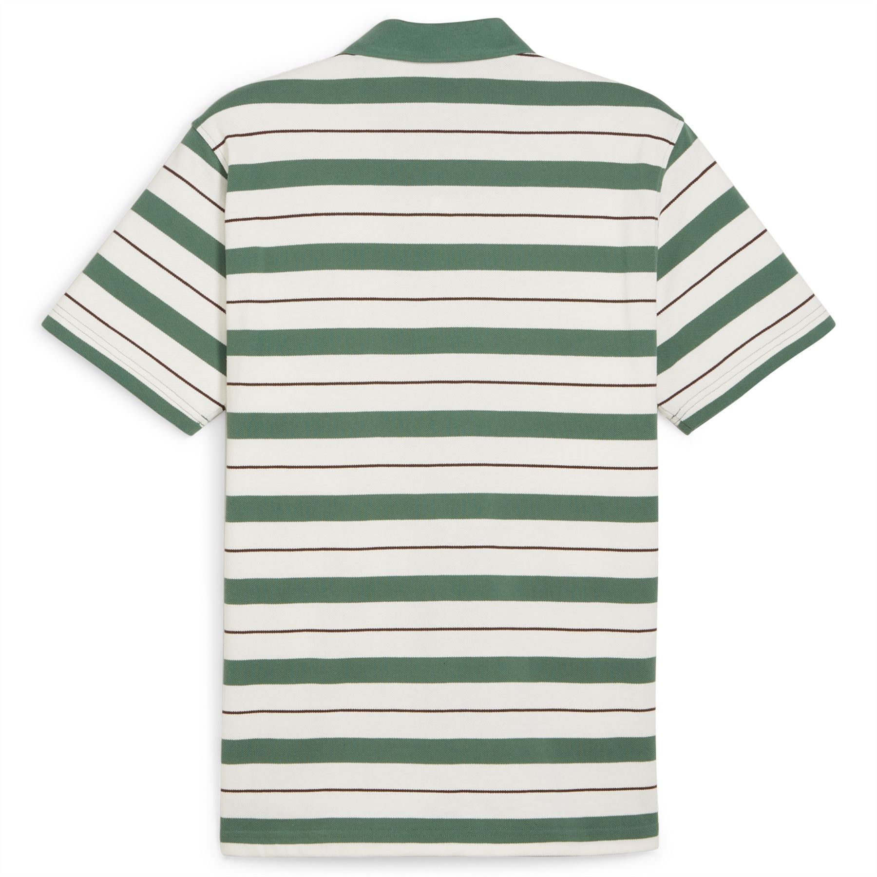 x QGC Sunday Stripe Polo White/Green - SS24