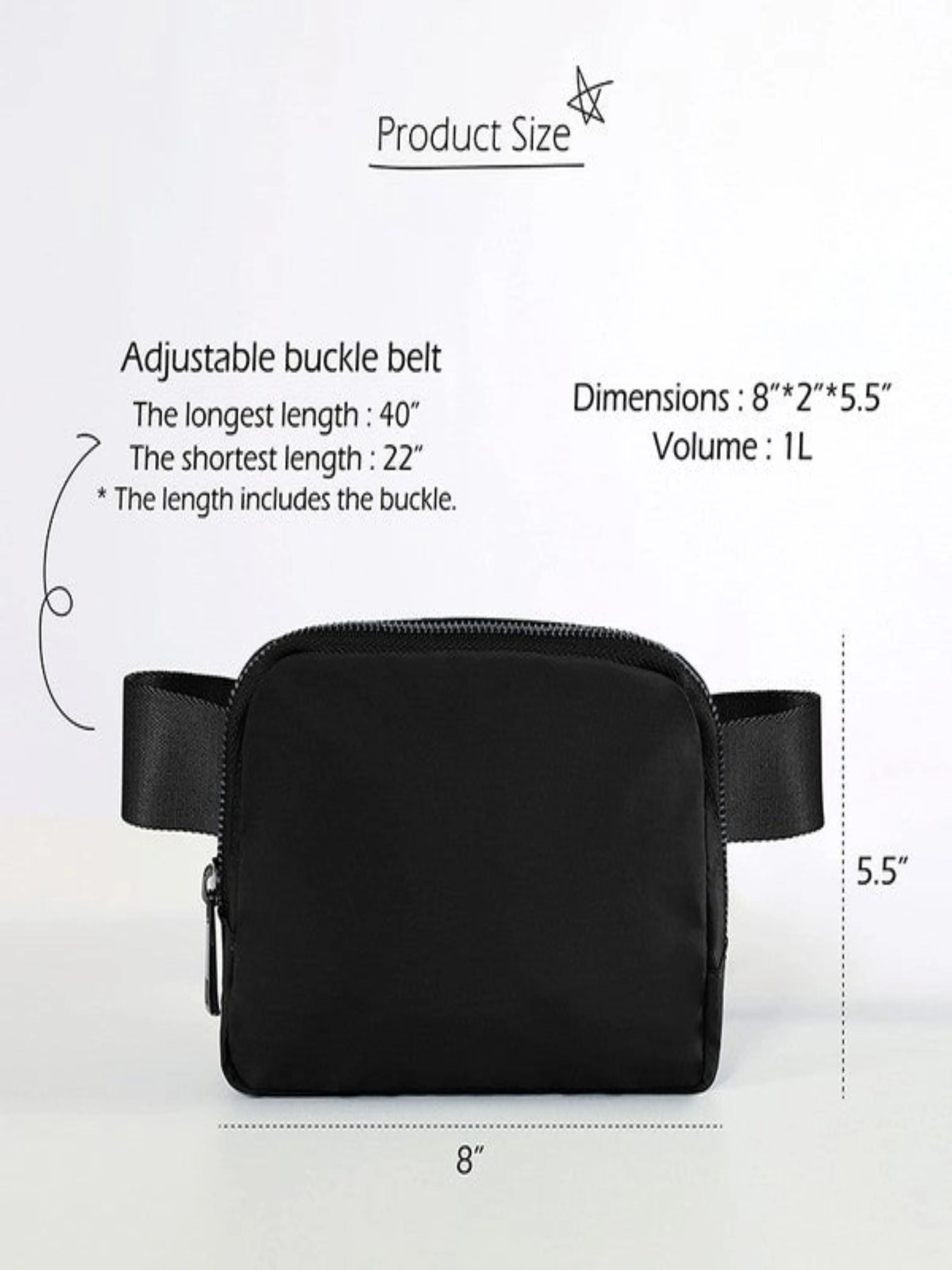 YOUR GO TO BELT BAG-BLACK